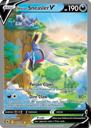 Hisuian Sneasler V (Alternate Full Art) — Pokémon TCG card