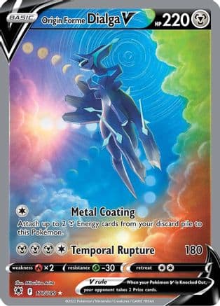Origin Forme Dialga V (Alternate Full Art) — Pokémon TCG card