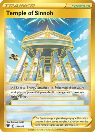 Temple of Sinnoh (Secret) — SWSH10: Astral Radiance Pokémon TCG card by Oksana Kato