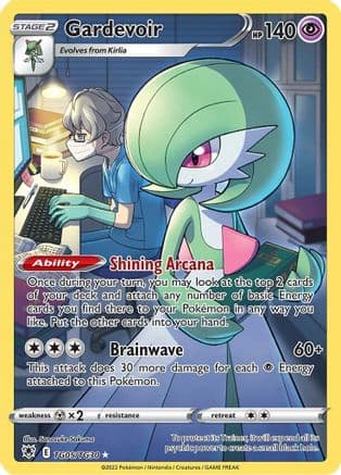 Gardevoir — SWSH10: Astral Radiance Trainer Gallery Pokémon TCG card by AKIRA EGAWA