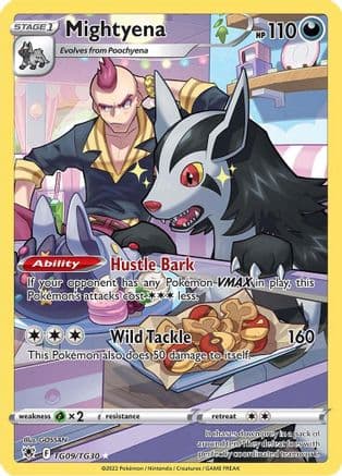 Mightyena — SWSH10: Astral Radiance Trainer Gallery Pokémon TCG card by GOSSAN
