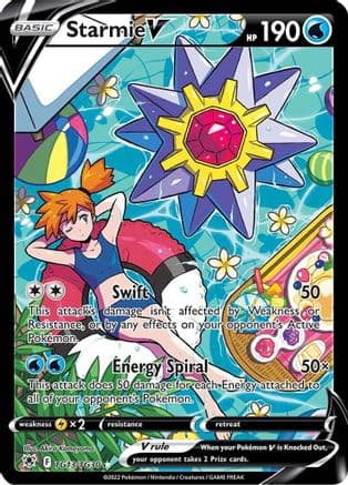 Starmie V — SWSH10: Astral Radiance Trainer Gallery Pokémon TCG card by Akira Komayama