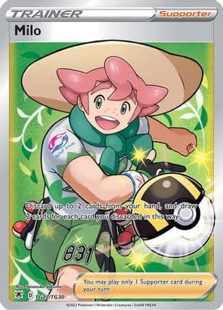 Milo — SWSH10: Astral Radiance Trainer Gallery Pokémon TCG card by Sanosuke Sakuma