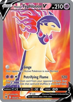 Hisuian Typhlosion V (Full Art) — SWSH10: Astral Radiance Pokémon TCG card by Unknown