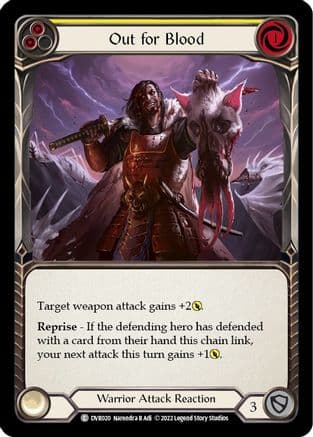 Out for Blood — Classic Battles: Rhinar vs Dorinthea Flesh and Blood card by Narendra B Adi