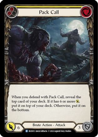 Pack Call — Classic Battles: Rhinar vs Dorinthea Flesh and Blood card by Kevin Sidharta