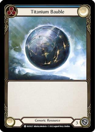 Titanium Bauble (Rhinar) — Classic Battles: Rhinar vs Dorinthea Flesh and Blood card by Nikolay Moskvin