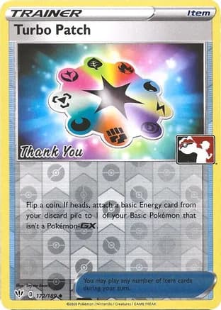 Turbo Patch - 172/189 (Pokemon League) [Thank You] — League & Championship Cards