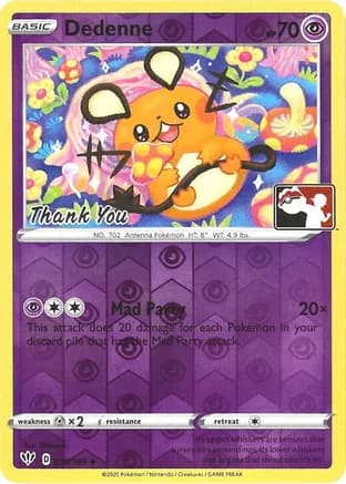 Dedenne - 78/189 (Pokemon League) [Thank You] — League & Championship Cards