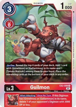 Guilmon — Digital Hazard Digimon Card Game card by Tonamikanji