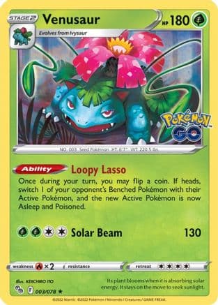 Venusaur — Pokemon GO Pokémon TCG card by KEIICHIRO ITO