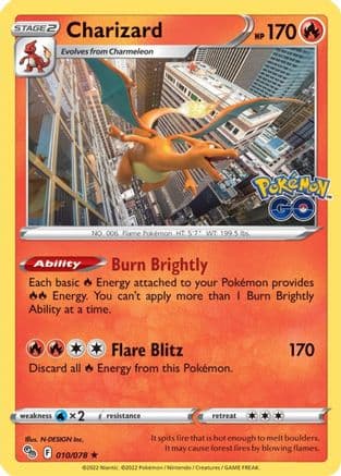 Charizard — Pokemon GO Pokémon TCG card by N-DESIGN Inc.