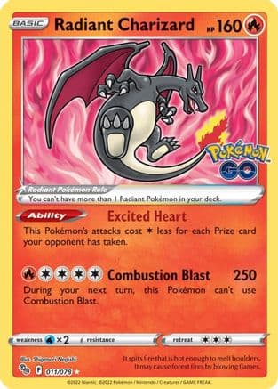 Radiant Charizard — Pokémon TCG card