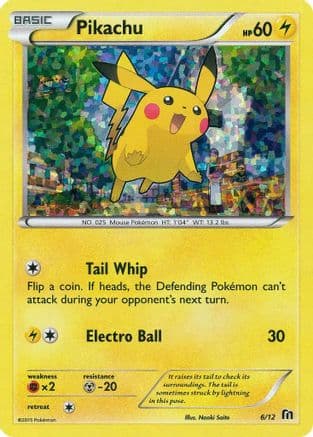 Pikachu - 6/12 — McDonald's Promos 2016 Pokémon TCG card by Naoki Saito