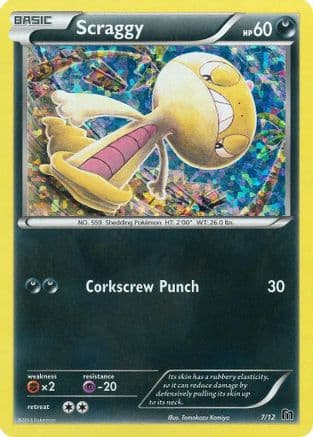 Scraggy - 7/12 — McDonald's Promos 2016 Pokémon TCG card by Tomokazu Komiya