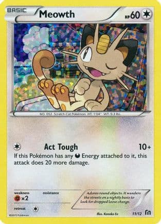 Meowth - 11/12 — McDonald's Promos 2016 Pokémon TCG card by Konoko Eo