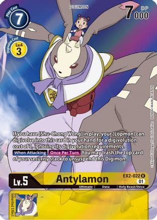 Antylamon (Alternate Art) — Digital Hazard Digimon Card Game card by Akiyoshi Hongo, Toei Animation