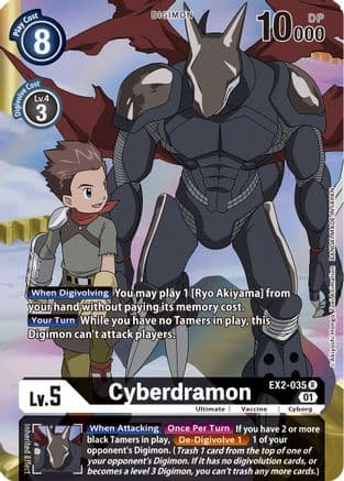 Cyberdramon (Alternate Art) — Digital Hazard Digimon Card Game card by Akiyoshi Honga