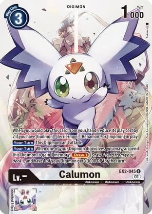 Calumon (Alternate Art) — Digital Hazard Digimon Card Game card by Takase