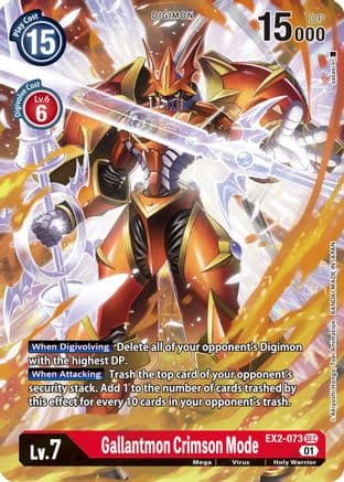 Gallantmon Crimson Mode (Alternate Art) — Digital Hazard