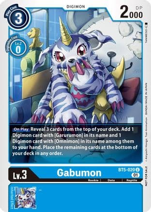Gabumon - BT5-020 (Winner Pack New Awakening) — Battle of Omni