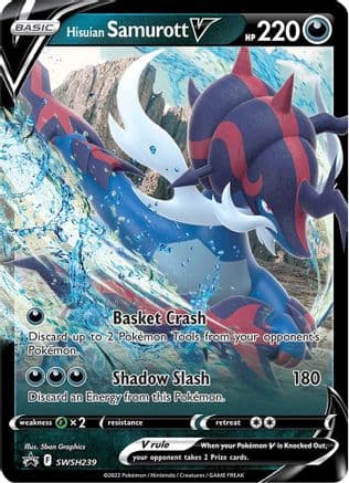 Hisuian Samurott V - SWSH239 — SWSH: Sword & Shield Promo Cards