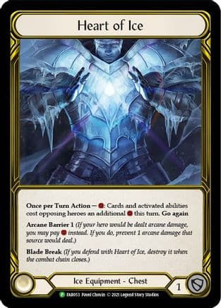 Heart of Ice (Golden) - FAB053 — Flesh and Blood: Promo Cards