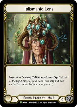 Talismanic Lens (Golden) - FAB066 — Flesh and Blood: Promo Cards
