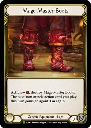 Mage Master Boots (Golden) - FAB067 — Flesh and Blood: Promo Cards