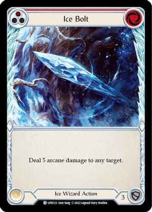 Ice Bolt (Red) — Uprising Flesh and Blood card by Sam Yang