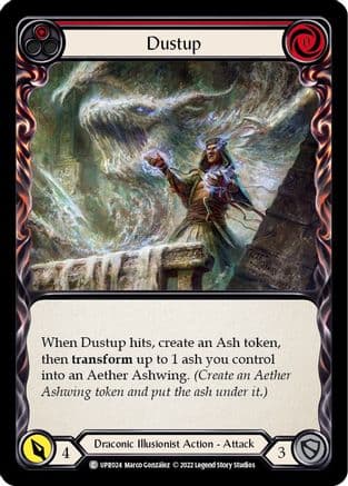 Dustup (Red) — Uprising Flesh and Blood card by Marco Gonzalez