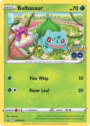 Bulbasaur - SWSH231 — SWSH: Sword & Shield Promo Cards Pokémon TCG card by Ken Sugimori