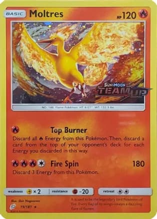 Moltres - 19/181 (Team Up Stamped) — Miscellaneous Cards & Products
