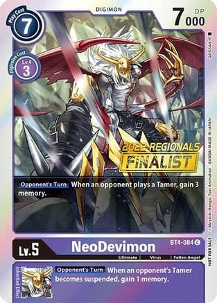 NeoDevimon (2022 Championship Online Regional) [Online Finalist] — Great Legend