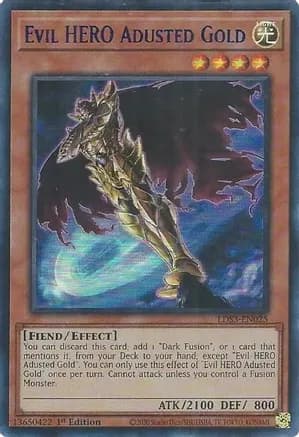 Evil HERO Adusted Gold (Blue) — Legendary Duelists: Season 3