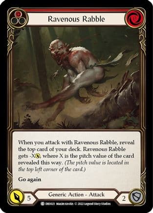 Ravenous Rabble — Blitz Deck: Uprising - Dromai Flesh and Blood card by Maxim Kostin