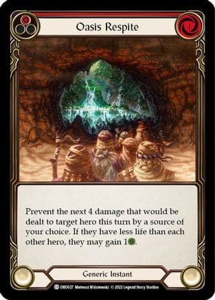 Oasis Respite — Flesh and Blood card