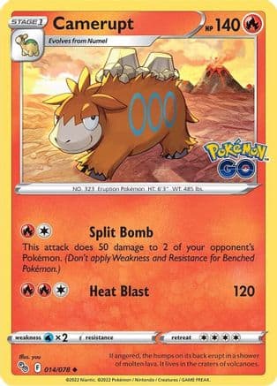 Camerupt — Pokemon GO Pokémon TCG card by yuu