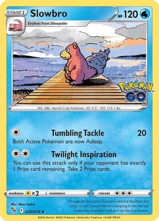 Slowbro — Pokemon GO Pokémon TCG card by Mina Nakai