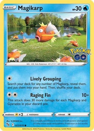 Magikarp — Pokemon GO Pokémon TCG card by N-DESIGN Inc.