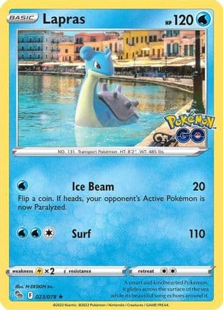 Lapras — Pokemon GO Pokémon TCG card by N-DESIGN Inc.