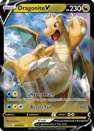 Dragonite V — Pokemon GO Pokémon TCG card by kawayoo