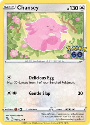 Chansey — Pokemon GO Pokémon TCG card by ryoma uratsuka