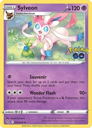 Sylveon — Pokemon GO Pokémon TCG card by Atsushi Furusawa