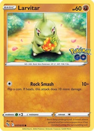 Larvitar — Pokemon GO Pokémon TCG card by sui