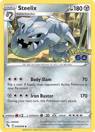 Steelix — Pokemon GO Pokémon TCG card by GOSSAN