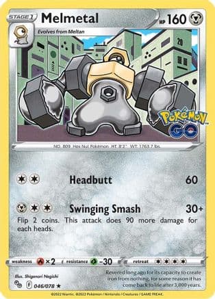 Melmetal — Pokemon GO Pokémon TCG card by Shigenori Negishi