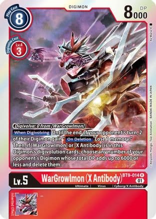 WarGrowlmon (X Antibody) — X Record