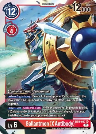 Gallantmon (X Antibody) — X Record