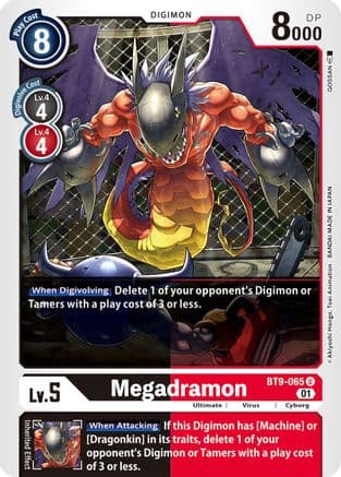 Megadramon — X Record Digimon Card Game card by GOSSAN
